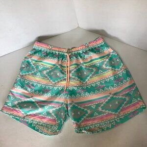 Chubbies Mulitcolor Aztec Print Swim Trunks Shorts Size Large